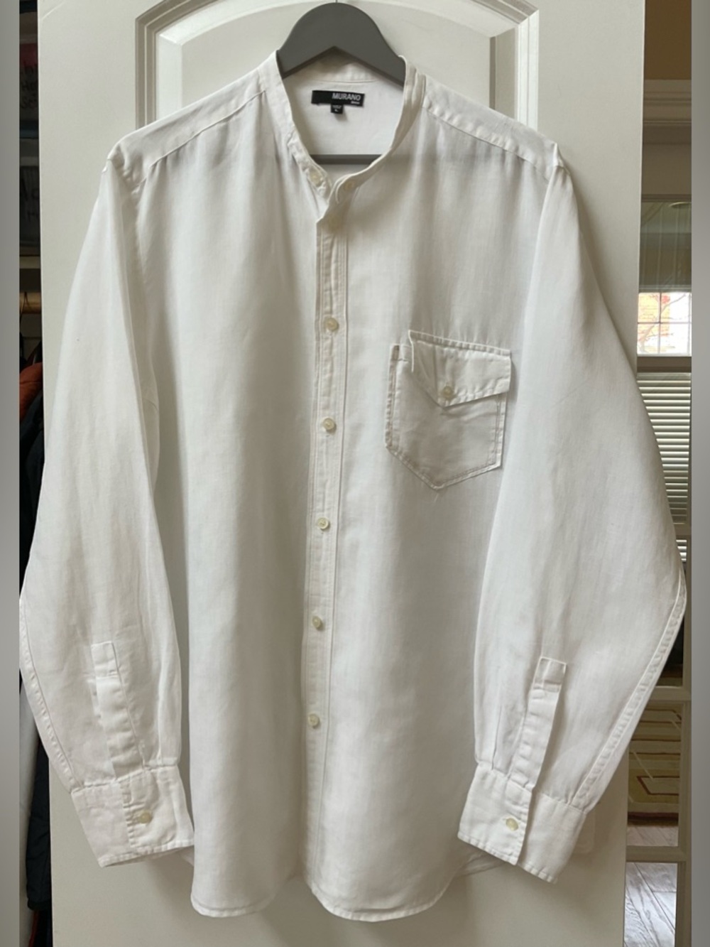 Murano Mens 100% Linen Button Down